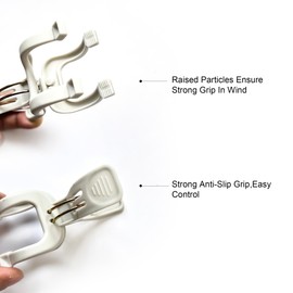 HAOYIJIA Plastic Clothes Pins Heavy Duty Outdoor for Hanging Clothes, 16 PCS Clothes pins with Springs Clothes Drying Line Pegs with Mesh Clothes pin Bag, Crafts Picture Clips Food Package Clips