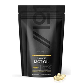MCT Oil 1000mg - Medium Chain Triglycerides â Made from Coconuts â Source of C8 + C10 â Non GMO, Keto, Halal â 90 Softgels
