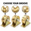 Steel Sliding Door Track Roller Wheel with Mounting Bracket –