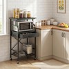 MAHANCRIS Tall Printer Stand, 3 Tier Printer Cart with Storage,