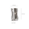D.RECT Pack of 24 Single Metal Pencil Sharpeners for Coloured