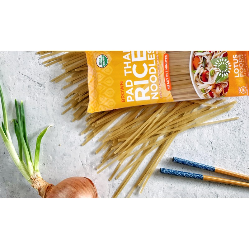 Lotus Foods Organic Brown Pad Thai Rice Noodles (PACK OF