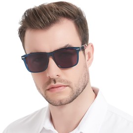 OCCI CHIARI Oversized Polarized Sunglasses for Men Fashion Sun glasses UV400 Protection Glasses for Driving Fishing (Blue)