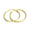 Light 9ct Gold 18mm Diameter Sleeper Hoop Earrings
