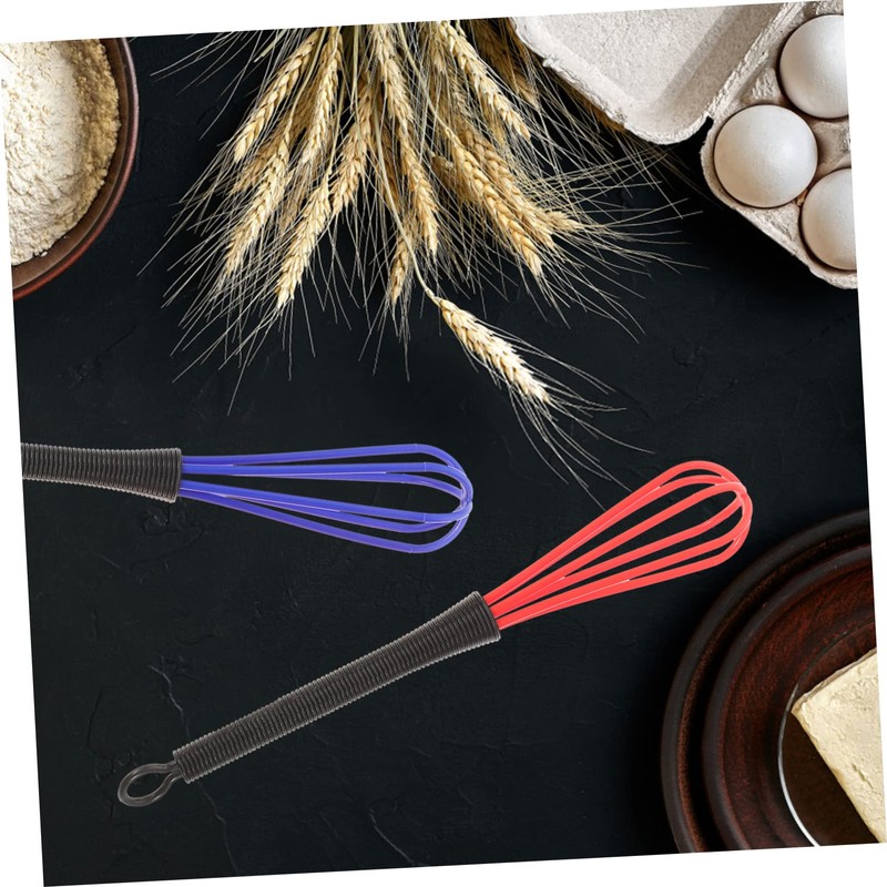 FOMIYES 5-pack Random Plastic Salon Hairdresser Dye Whisk Stirrer for