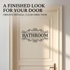 Bathroom Door Wall Sticker, Removable English Letter Signs, Decorative Decal