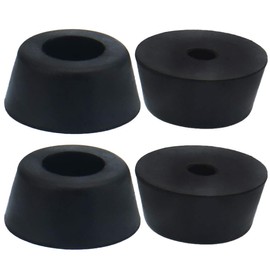 sourcing map 4pcs Rubber Feet Bumper Furniture Table Amplifier Speaker Floor Protector Cabinet Leg Pads, D25x20xH12mm