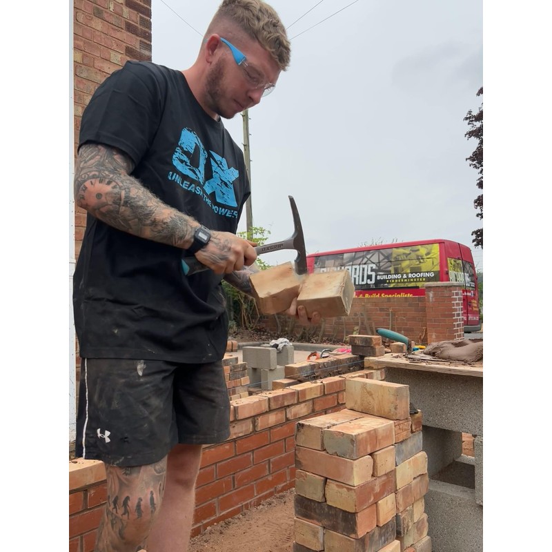 OX Tools OX-P082424 24 oz. Brick Hammer, Non-slip Grip handle,