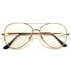 MERRY PLEASURE TY3561 Date Glasses, Teardrop Aviator, Light Color Lens,