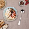 Hiware 12-Piece Soup Spoons, Round Stainless Steel Bouillon Spoons