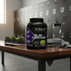 Cla + Carnitina Wolf Suplementos 1kg Pre Entreno 200serv Limón