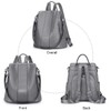 S-ZONE Leather Backpack Purses for Women Antitheft Soft Rucksack Ladies