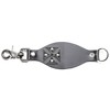 Iron Cross Leather Belt Key Chain Holder Trigger Clasp Key