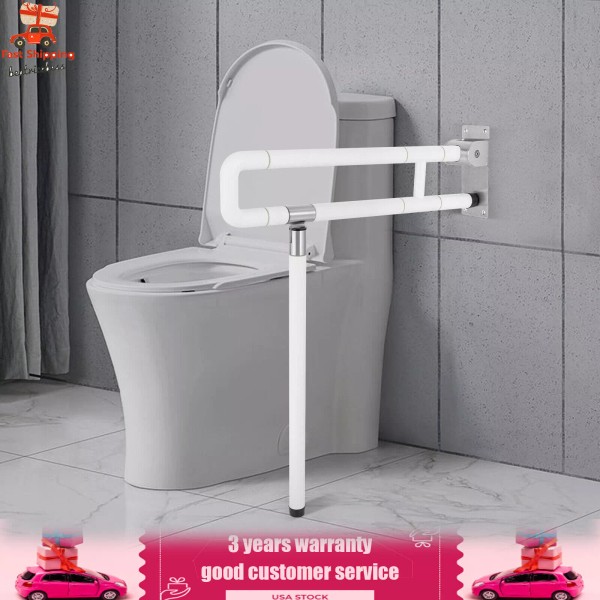 Unbranded Comfortable Grip Friction Particle Bathroom Collapsible Grab Bar Waterproof