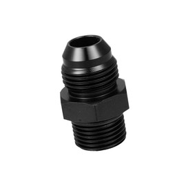 REPAIROCK Black 8AN Male to M18 x 1.5mm Male Metric Thread Fitting Adapter Flare Union Coupler Fuel Oil Line Hose End Aluminum Alloy Fitting Adapter for Car Auto Replacement Parts