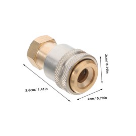 CHILDWEET 2pcs Brass Tire Air Chuck Quick Release Locking Nozzle Adapter for Tire Inflator Durable Heavy Duty Design Compatible with Car Motorcycle More