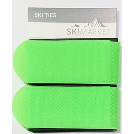 SkiMarket Ski Ties - Jumbo Pair Of Ski Ties 7 Amazing Colours (Green)