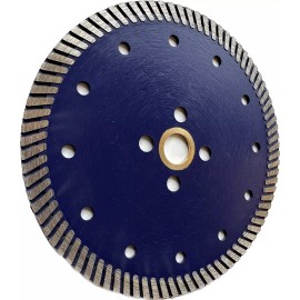 SM Diamond Tools 6 Inch Turbo Segment Diamond Saw Blade For Fast Cutting Granite, Marble, Stones