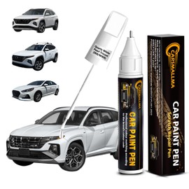 carsmallma W8/WW8 Quartz White Pearl Tricoat Car Touch Up Paint for Hyundai, Color Accurate Car Paint Scratch Repair Pen Kit Quick & Easy Fix Vehicle Chips and Automotive Nicks Scuff