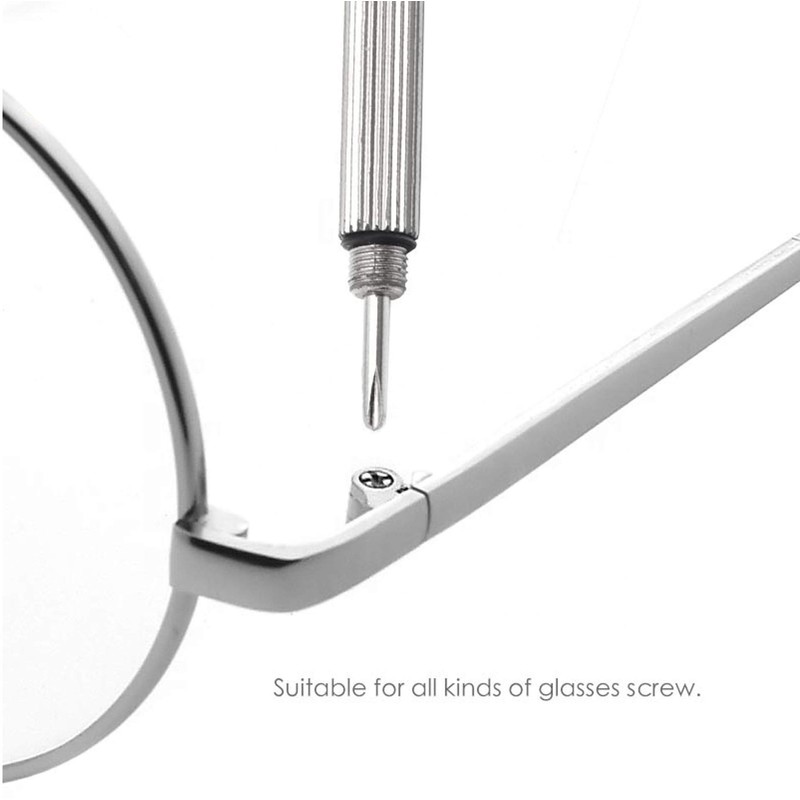 Genieforce 3-in-1 Mini Precision Screwdriver Keychain for Glasses, Sunglasses, Jewellery