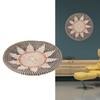 Round Grass Wall Ornaments 35cm Diameter Hand Knitting Hanging Woven