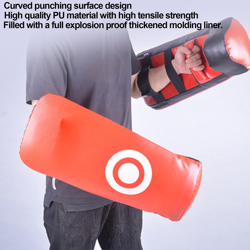 Boxing Kick Pad with Curved Punching Surface PU Leather Karate