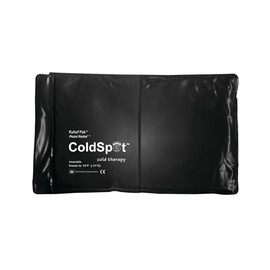Relief Pak Heavy-Duty Black Urethane Reusable Cold Pack, halfsize (7 x 11")