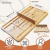 DWATAN Tennis Court Charcuterie Board with Net, 17.3-Inch Bamboo Tray