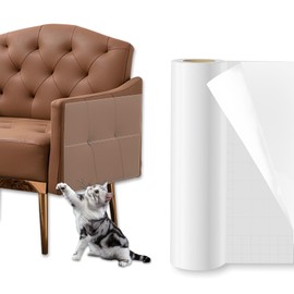 LELE LIFE Anti Katzenkratzer Möbelschutz, 5M x 20cm Selbstklebend Couchschutz von Katzenkrallen Kratzen, Couch Eckband Katzenkratzabschreckung für Sofatür