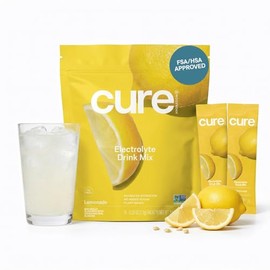 Mezcla de hidratación para curar  Polvo de electrolito orgánico  Sin azúcar añadida  Paleo Friendly  Hecho con agua de coco  Paquete de 14 (Lemon)    