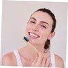 ORFOFE 4pcs Bamboo Toothbrushes with Soft Bristles Ergonomic Design for