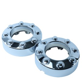 Fit 2005-2018 F250 F350 Chrome Open Center Wheel Hub Cap 4x4 Front 2pcs