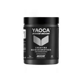 YAOCA I Creatina Monohidratada I Micronizada I 200g I 40 Servicios I Sin Sabor I Alta Pureza                                                          