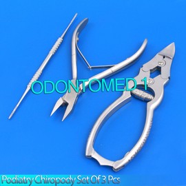 ODM Set Of 3 Cantilever Toe Nail Nipper Nail Filer Double Ended Podiatry BTS-87