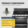 For Whirlpool Gas Stove Knobs Replacement Compatible with Whirlpool Ranges