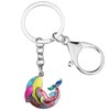 Enamel Alloy Ocean Whale Keychain Mothers Day Charms Novelty Gifts