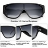 Oversized Aviator Sunglasses Women Men Polarized Trendy Big Siamese Chunky