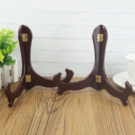 Tincogo 7 inch wood-like Easels Plate Stand Holder Display Stands -Set of 2