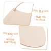 DOITOOL 10Pcs Wooden Shield Cutouts with Jute Twine Unfinished Blank
