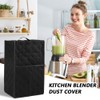 CALIDAKA Blender Dust Cover, Compatible with Most Blenders, Polyester, Black