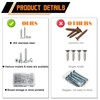 Dianrui 200 PCS 304 Stainless Steel Screws, #8 Wood Screws