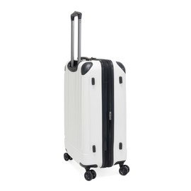 Kenneth Cole Reaction Flying Axis Collection Lightweight Hardside Expandable 8-Wheel Spinner Luggage, Coconut White, 24-Inch Checked