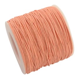 Cuerda de algodón encerado de 100 yardas, cuerda de 1 mm, cuerda de cordón de algodón encerado, para collar, pulsera, joyería trenzada, fabricación de piel, costura macramé decoración