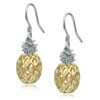 RoseJeopal Pineapple Dangle Earring S925 Hook Hawaiian Hypoallergenic Earring Jewelry