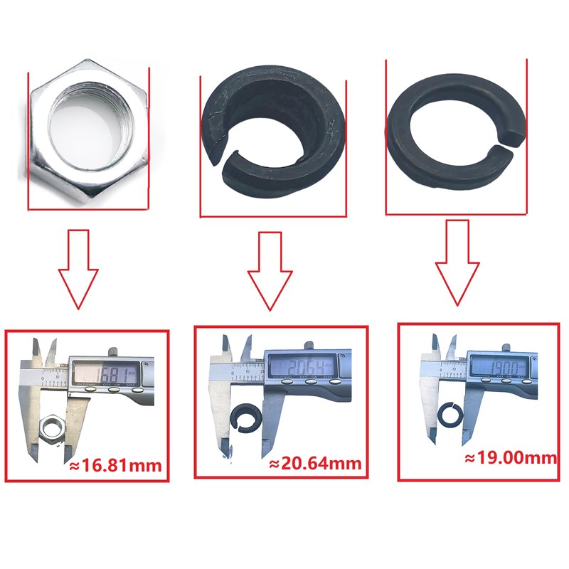 Nayuank SET Knuckle Stud Cone Washer Kits for Toyota Land