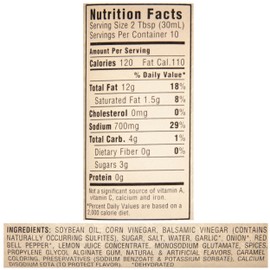 La Martinique Balsamic Vinaigrette Dressing 10 Ounce Bottle (Pack of 2)