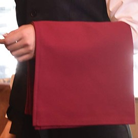 100% Cotton Solid Torchon Napkins (Burgundy Color)