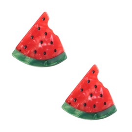 Cute Mini Watermelon Hair Clips,Funny Acetate Claw Clip for Women,Fashion Hair Clip,Pack of 2