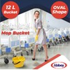 Abbey 12 litre plastic socket mop bucket Red WQ12RE10L