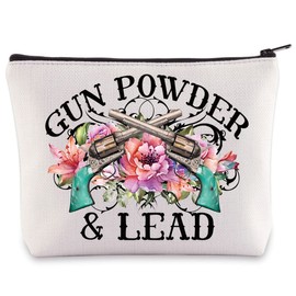 BWWKTOP Gun Powder And Lead Cosmetic Makeup Bag Song Lyrics Fans Gifts Country Singer Zipper Pouch Bag Song Lyrics Merchandise, Powder And Lead, Bag
